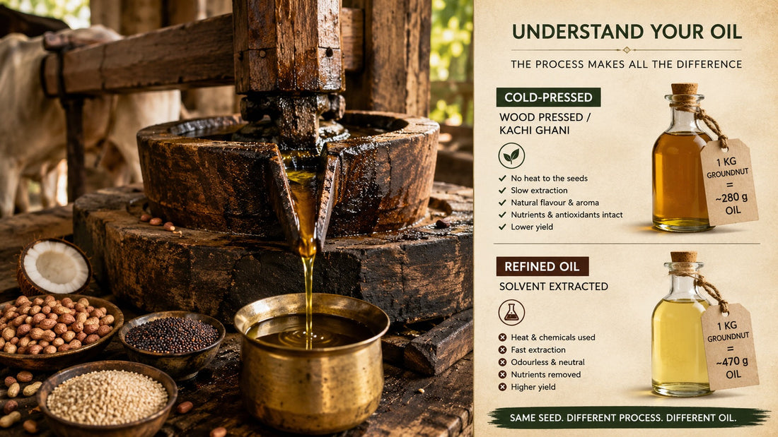 Wood-Pressed, Cold-Pressed, Refined — What These Words Actually Mean