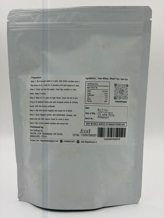 TGF-Pearl Millet Noodles