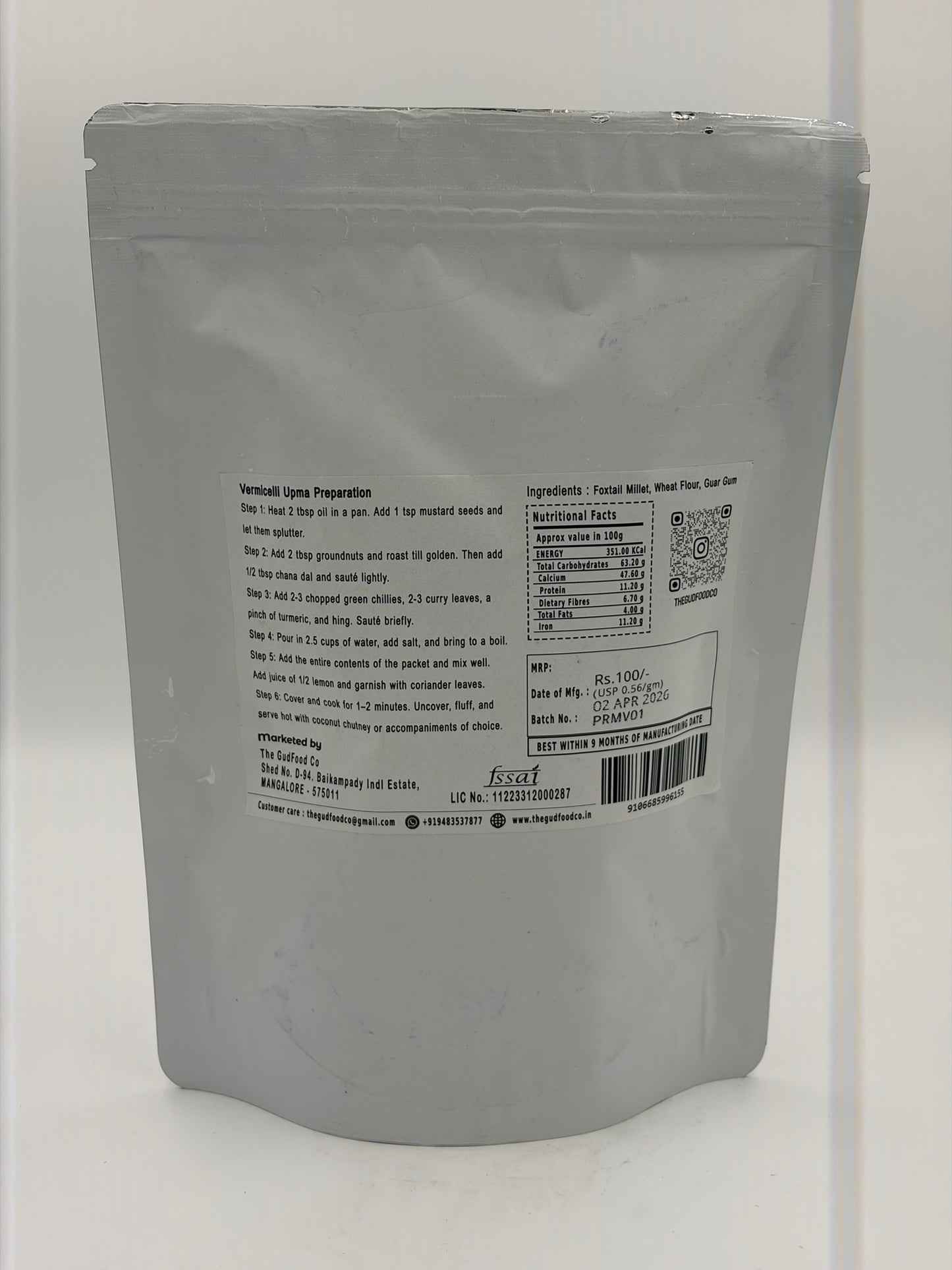 TGF-Foxtail Millet vermicelli