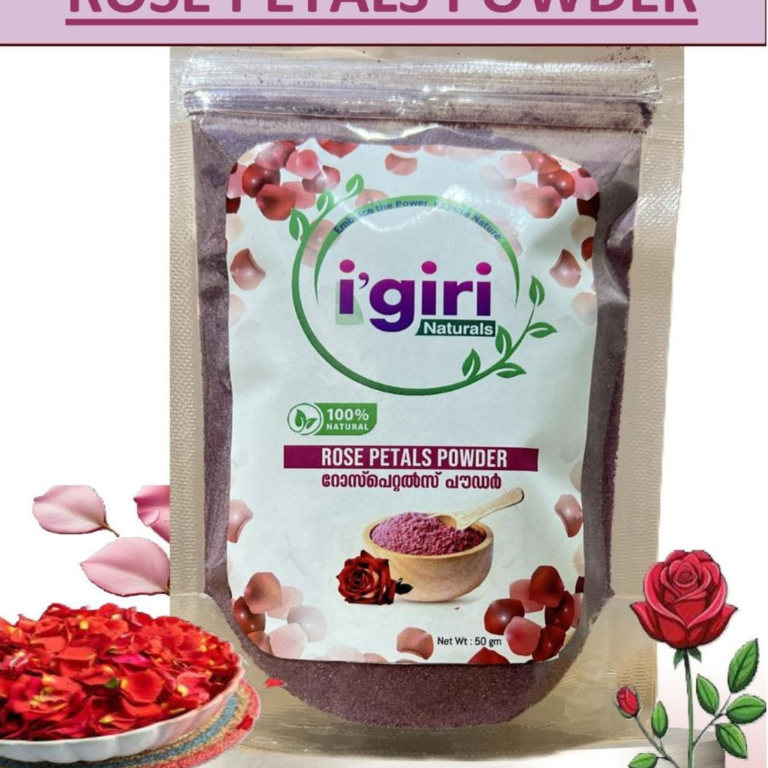 Rose Petal Powder by Igiri — Cosmetic Grade | Woodified – Woodified Natura