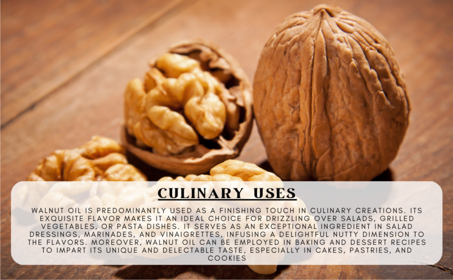 Cold pressed walnut oil omega-3 rich by Woodified Natura